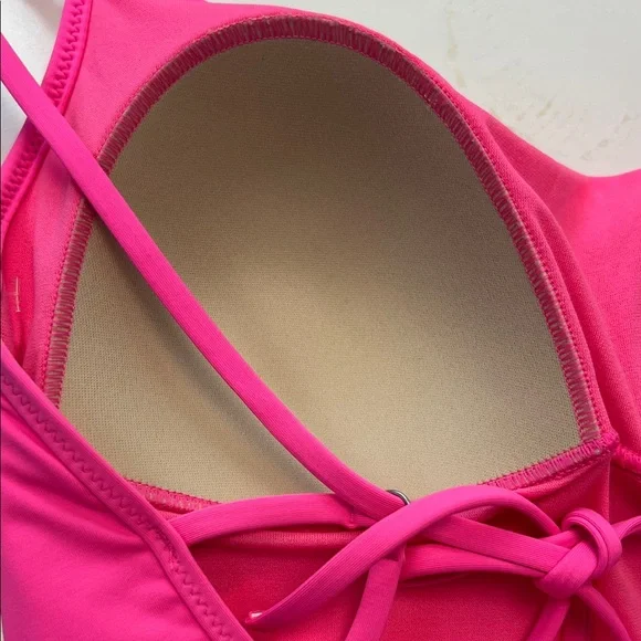 NWT Athleta Women's Vibrant Pink one piece swimsuit - Picture 9 of 11